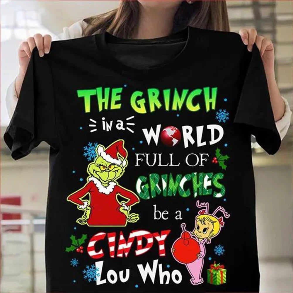 Camiseta Negra 3D de Navidad