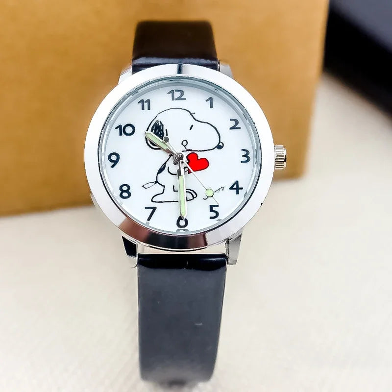 Reloj de cuarzo Snoopy para niños