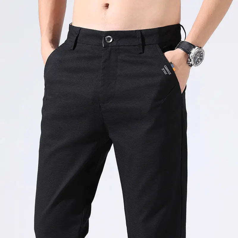 Pantalones de Traje Casuales para Hombre – Estilo Coreano Elegante