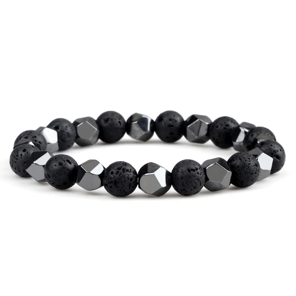 Pulsera de cuentas de hematita