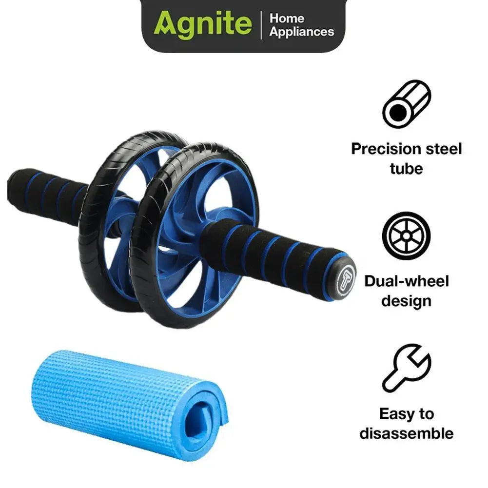 Rueda Abdominal Doble Antideslizante – Entrenador de Core y Parte Superior del Cuerpo