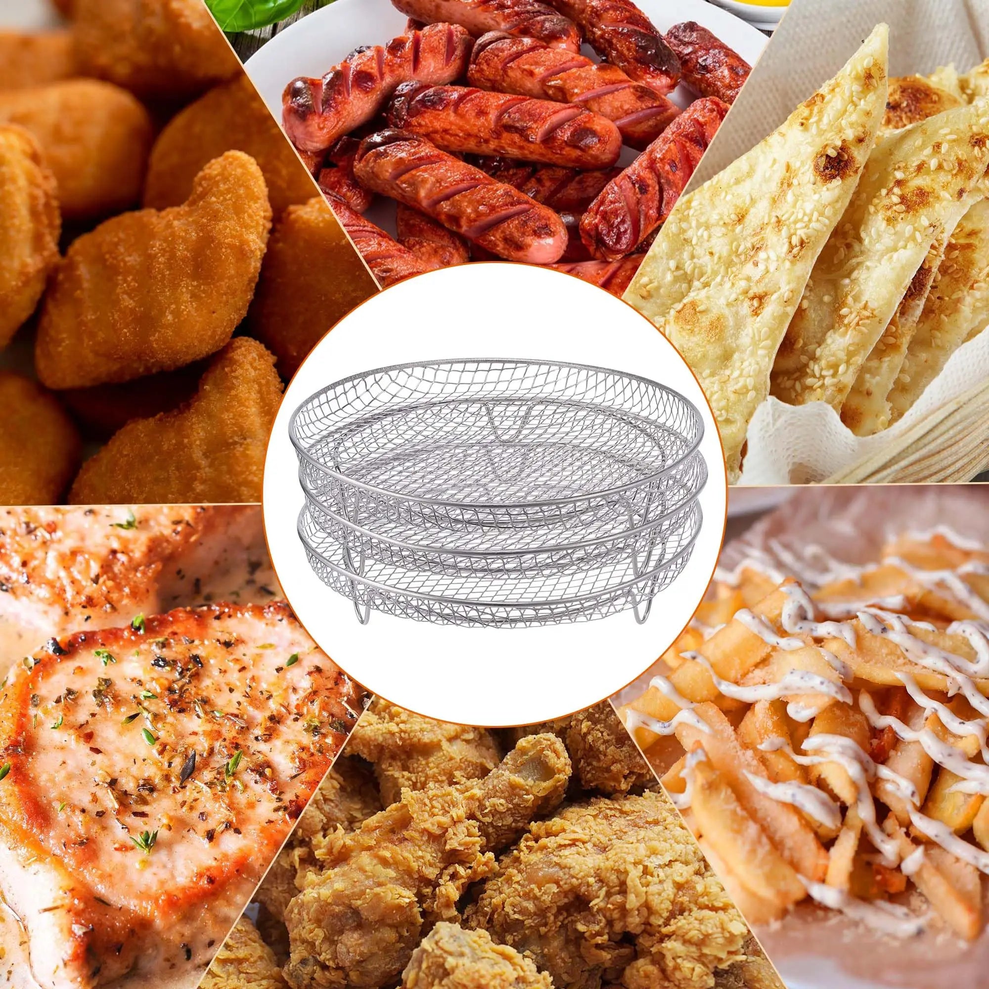 🍟🔥 Racks Apilables para Freidora de Aire – Cocina Más y Mejor