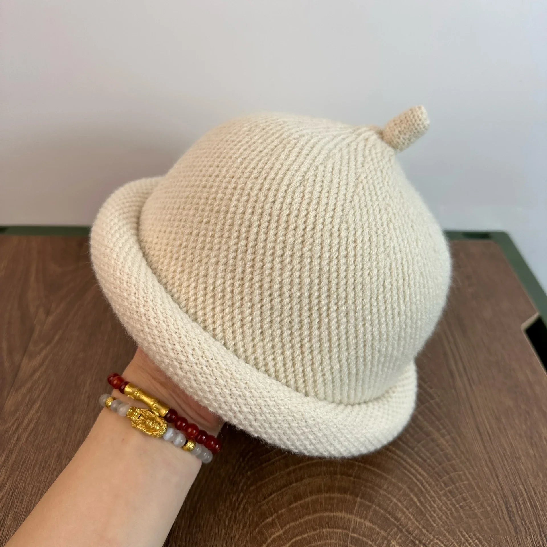 Gorros de piel de melón tejidos a la moda para hombres y mujeres