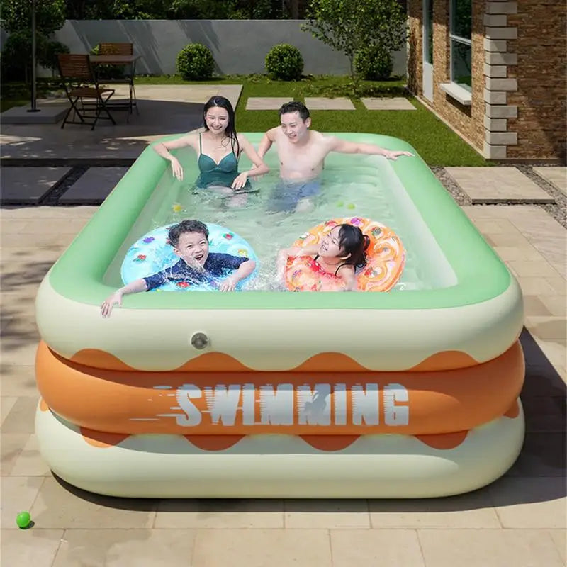 Piscina inflable plegable de tamaño completo