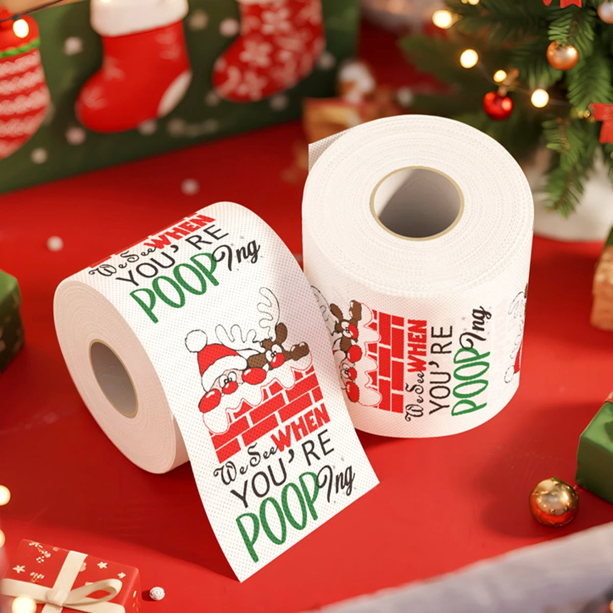 Papel Higiénico Navideño con Tema Festivos