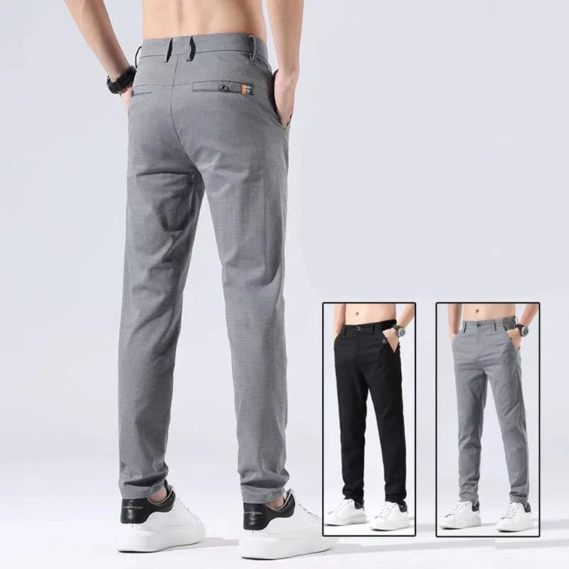 Pantalones de Traje Casuales para Hombre – Estilo Coreano Elegante