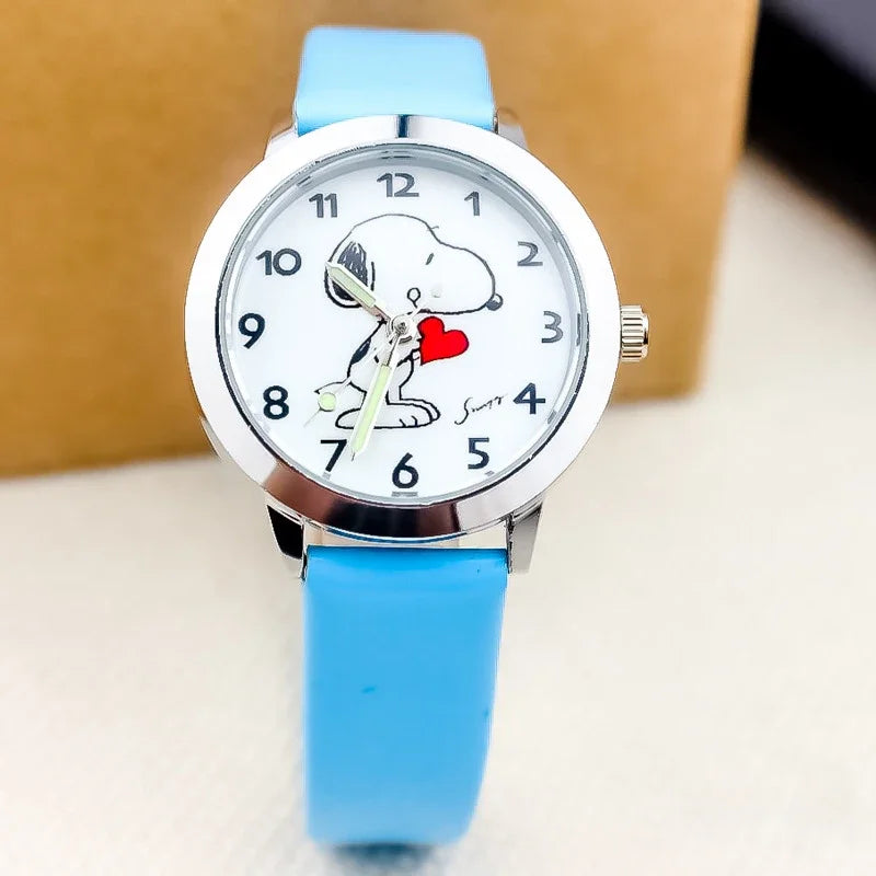 Reloj de cuarzo Snoopy para niños