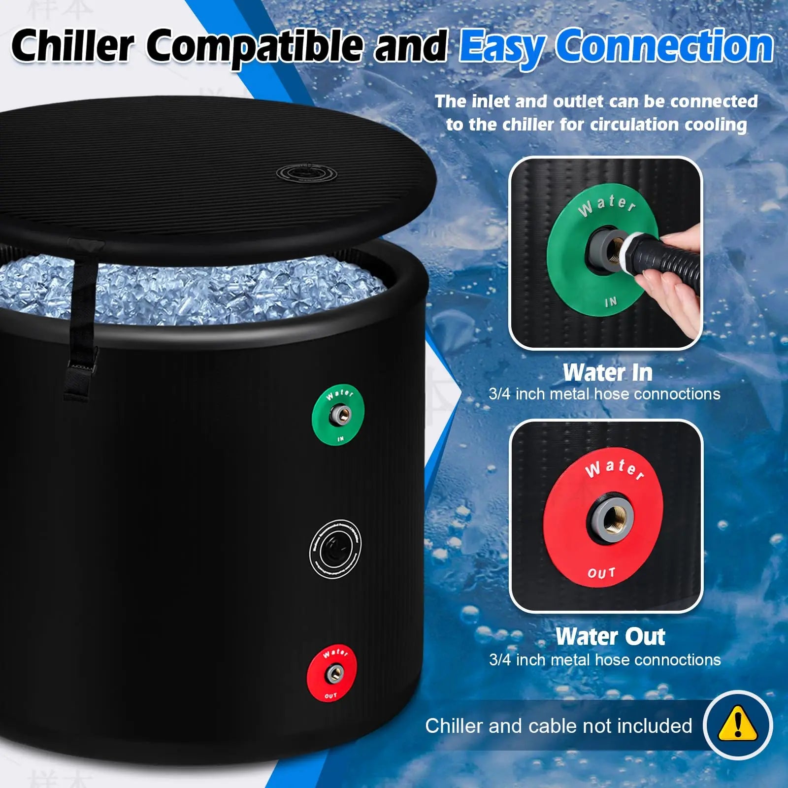 Piscina de spa inflable AirJet, jacuzzi individual con masajes, ja