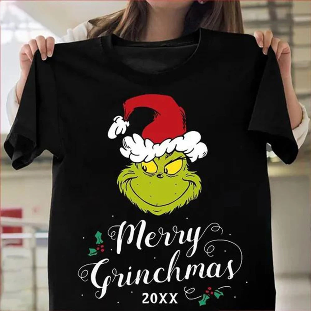 Camiseta Negra 3D de Navidad