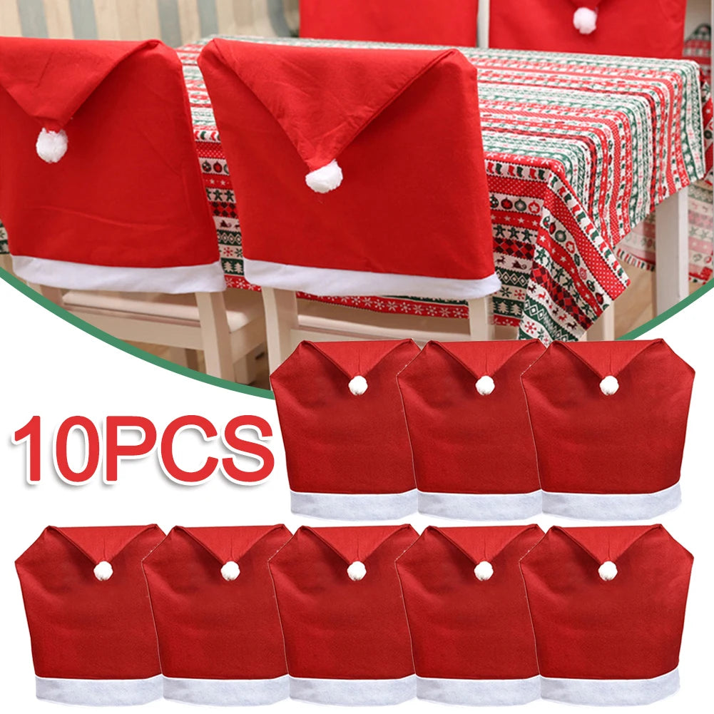 Cubierta de silla con diseño de Sombrero de Papá Noel