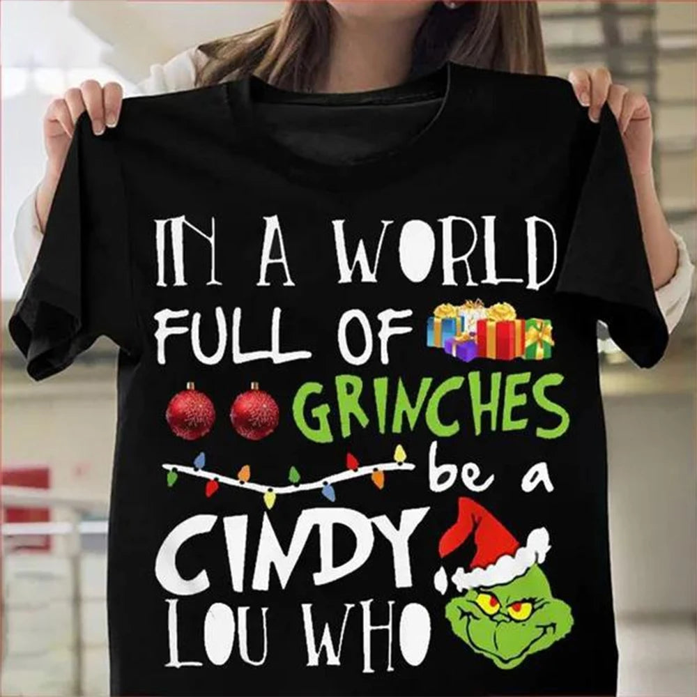 Camiseta Negra 3D de Navidad