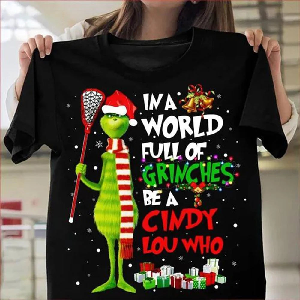 Camiseta Negra 3D de Navidad
