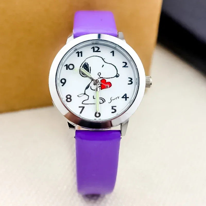 Reloj de cuarzo Snoopy para niños