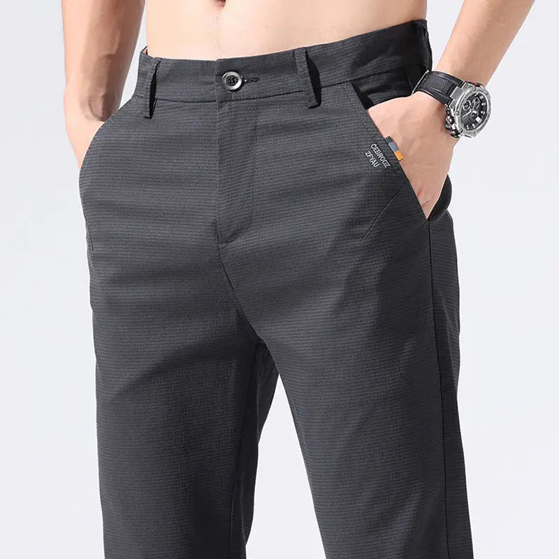 Pantalones de Traje Casuales para Hombre – Estilo Coreano Elegante