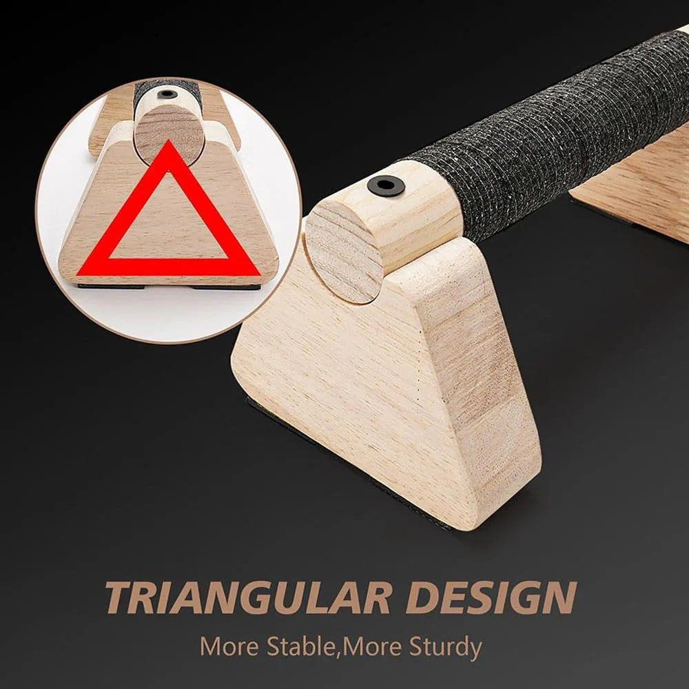 Barras de Flexiones de Madera Antideslizantes – Entrenamiento de Fuerza y Estabilidad