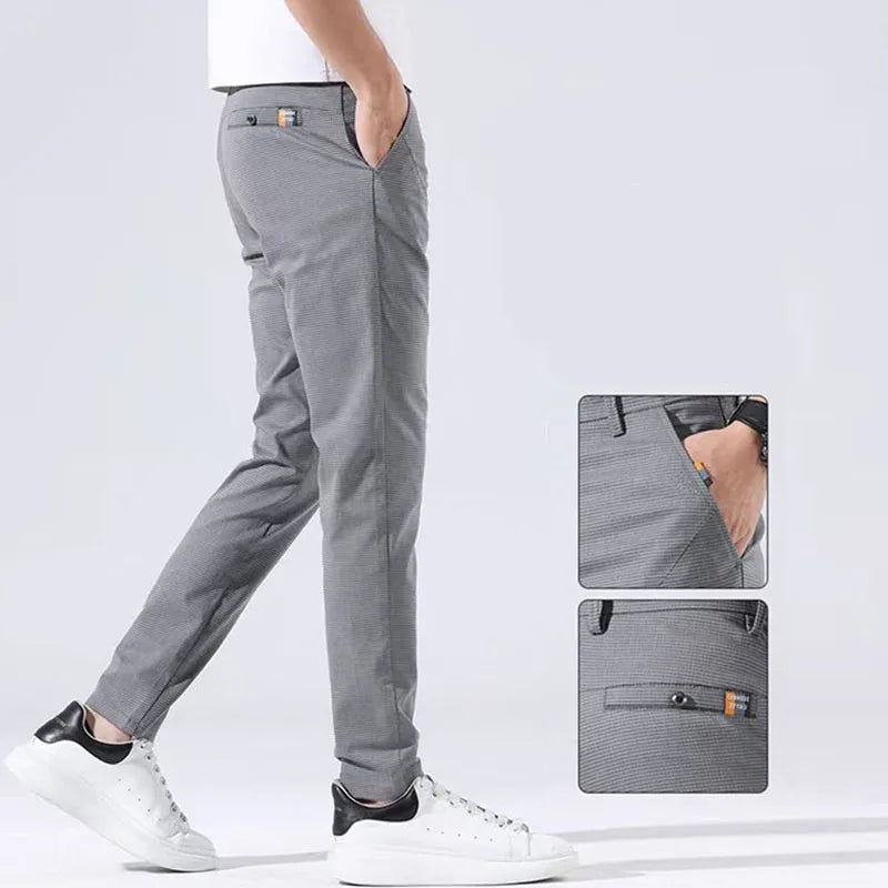 Pantalones de Traje Casuales para Hombre – Estilo Coreano Elegante