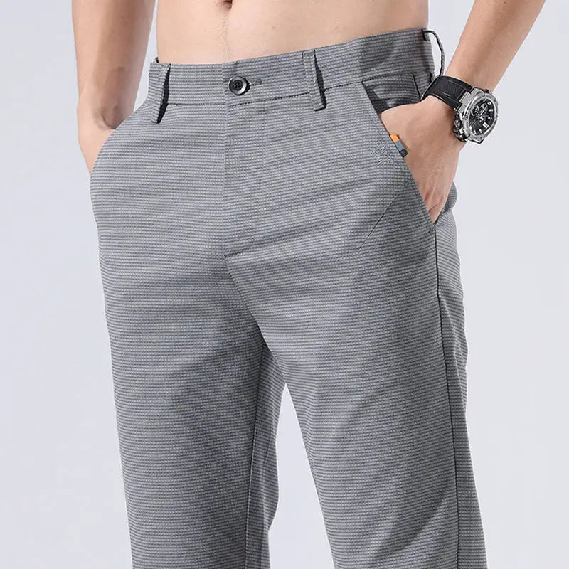 Pantalones de Traje Casuales para Hombre – Estilo Coreano Elegante